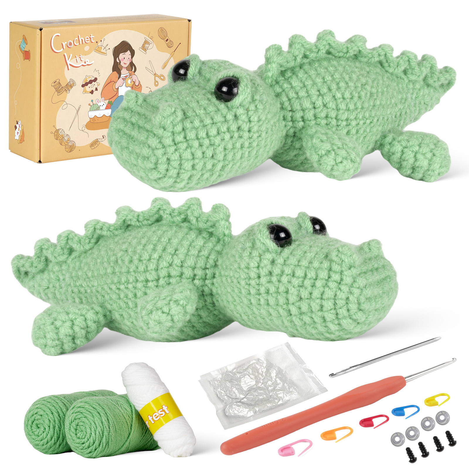Baby Crocodile - Crochet Kit - LOLCrochet