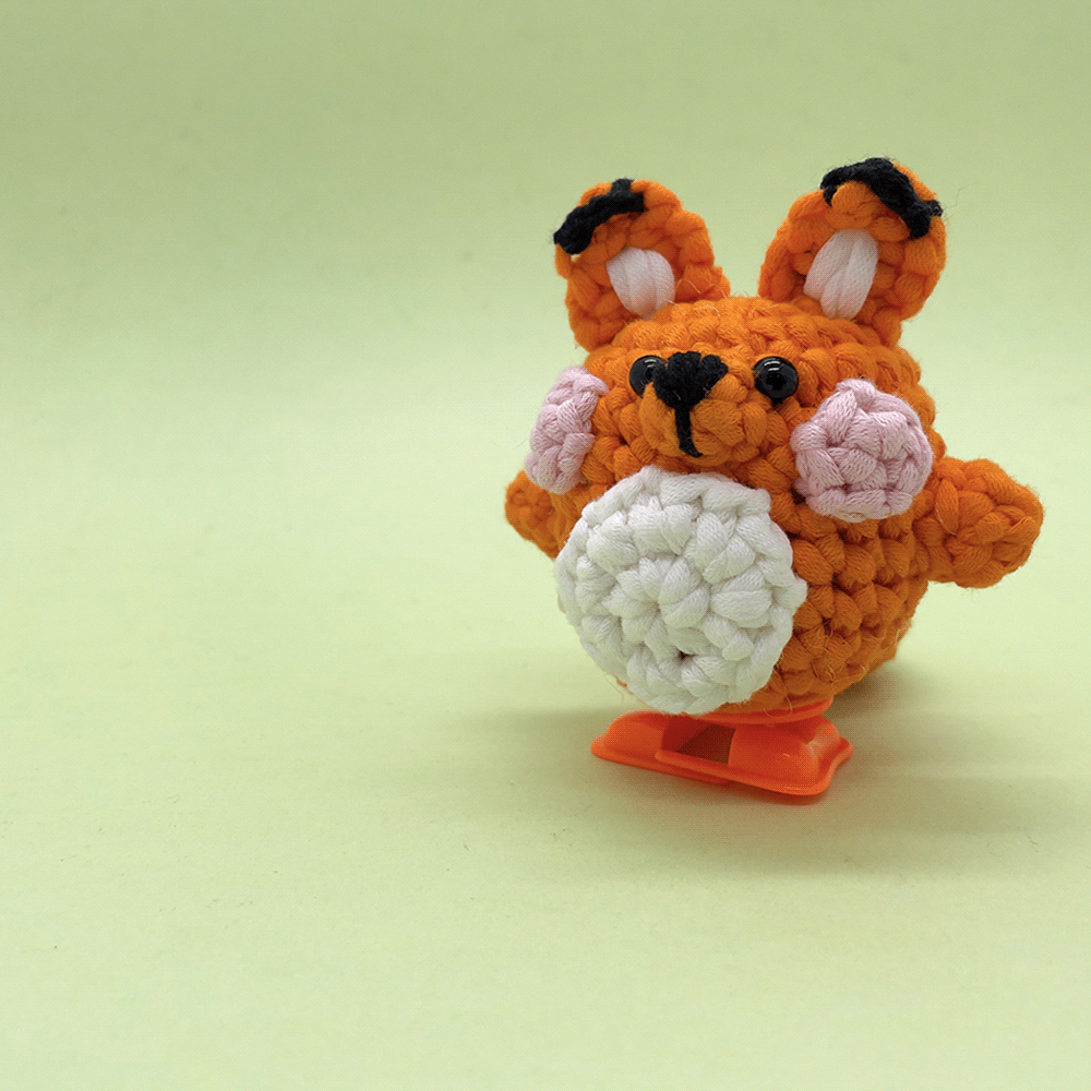 Can Walking Fox - Crochet Kit - LOLCrochet