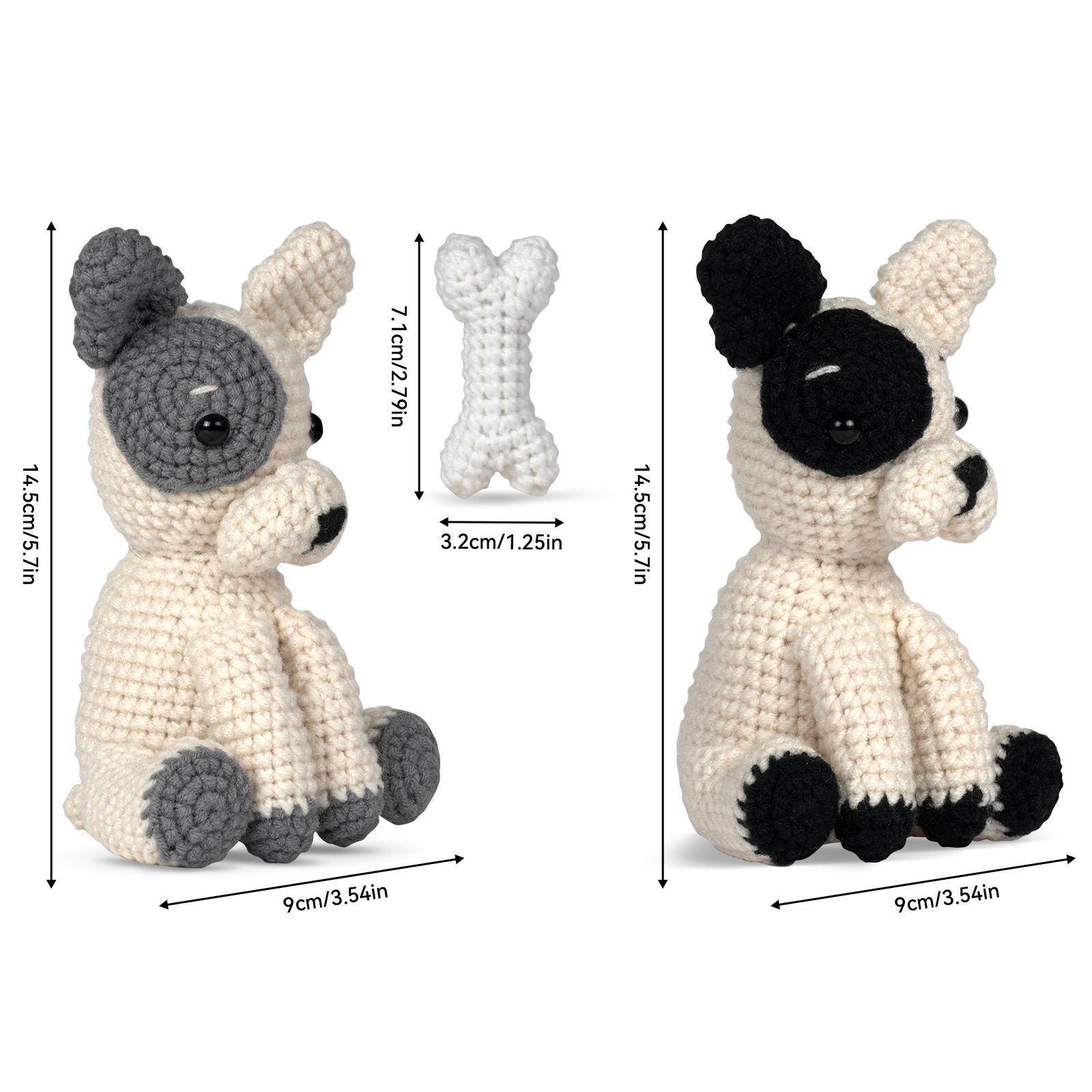 French bulldog - Crochet Kit - LOLCrochet