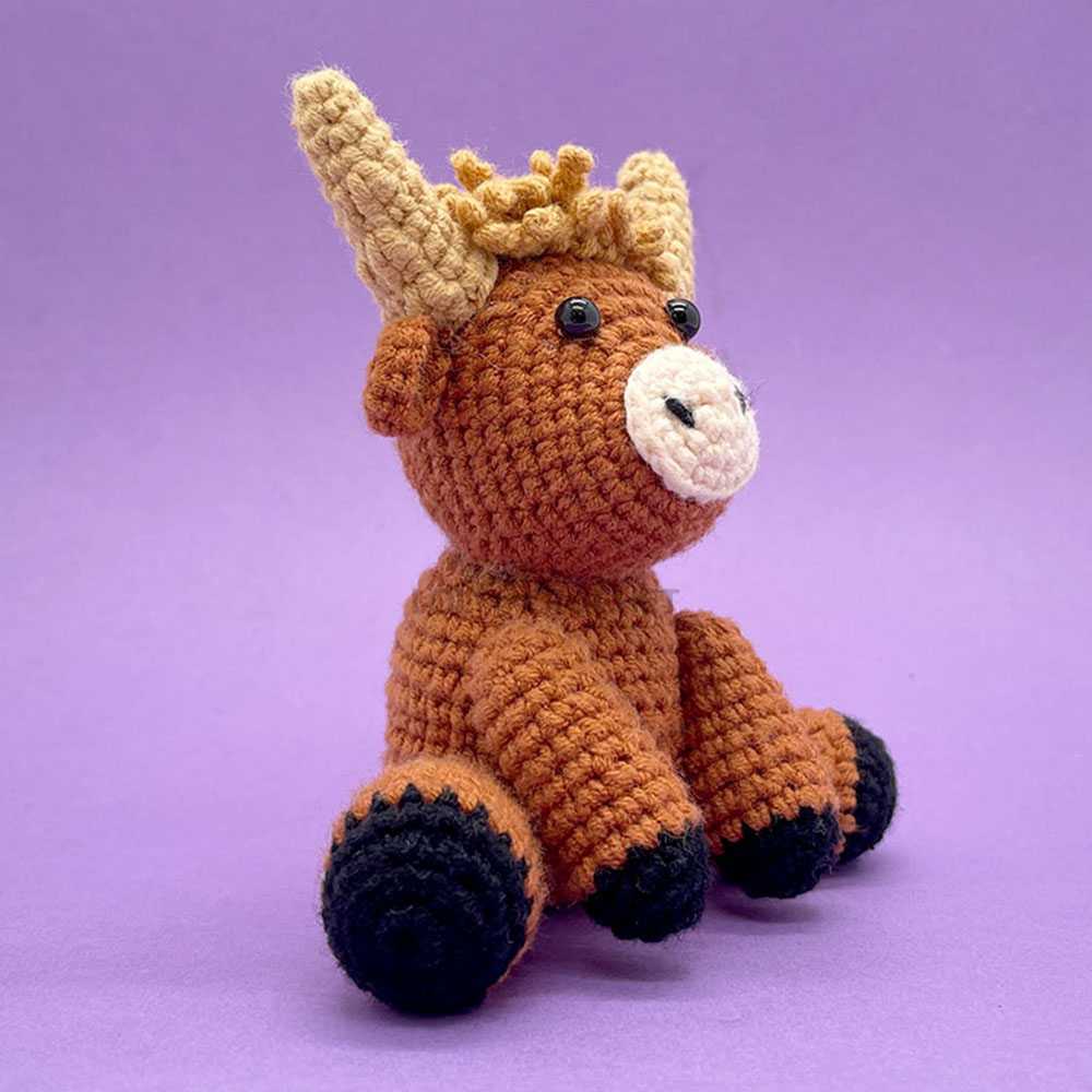 LOLCROCHET Baby Highland Cow - Crochet Kit - LOLCrochet