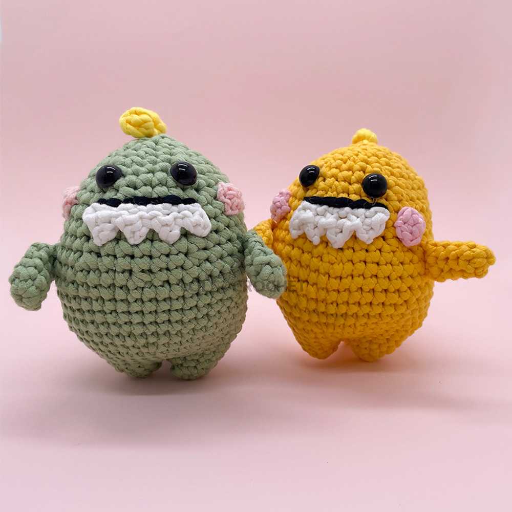 Gluttonous Dino - Crochet Kit - LOLCrochet