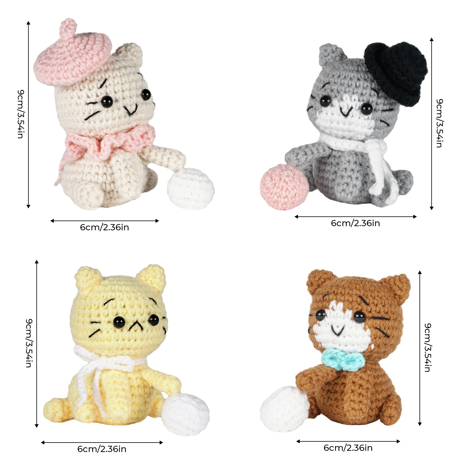 Cat Combo - Crochet Kit - LOLCrochet