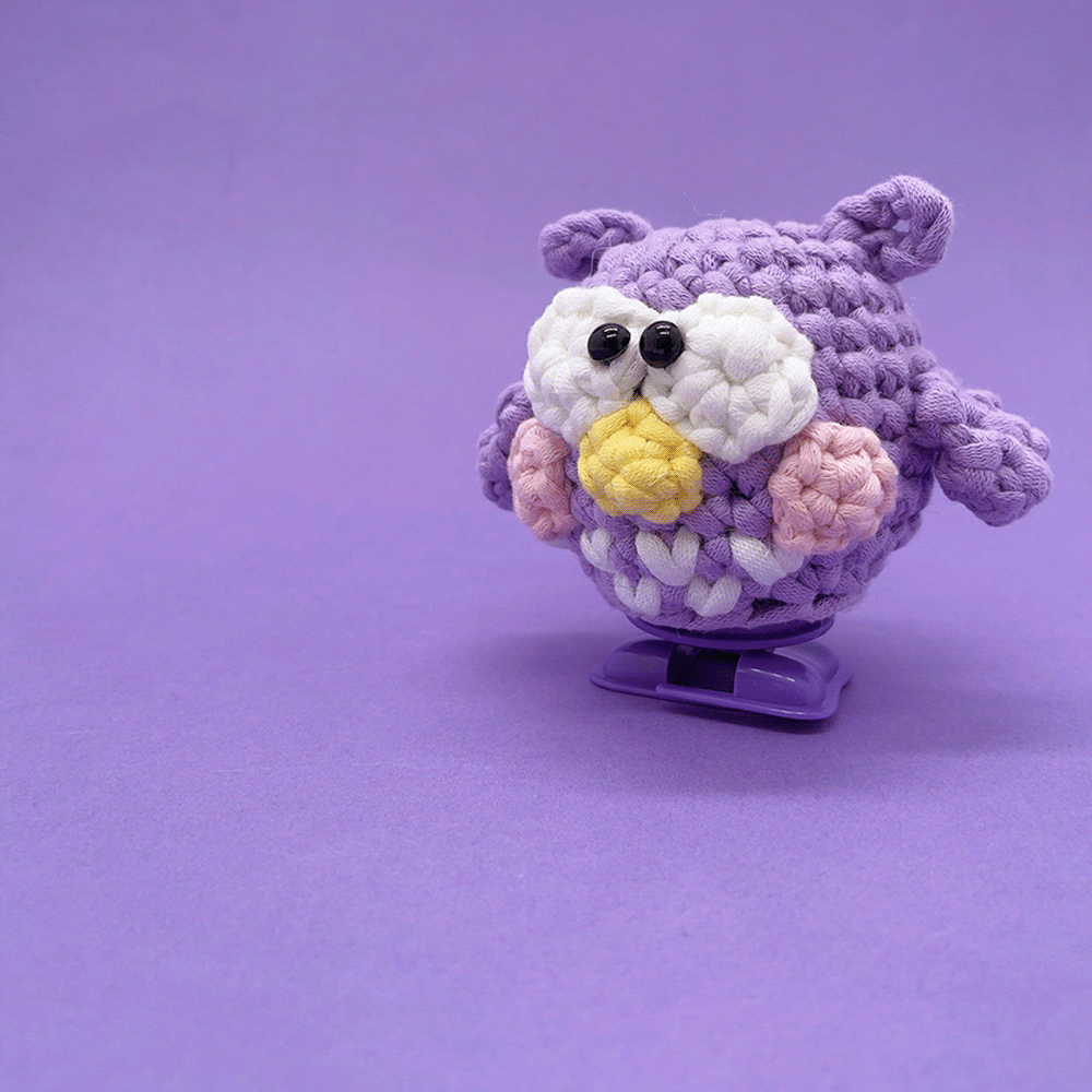 Can Walking Owl - Crochet Kit - LOLCrochet