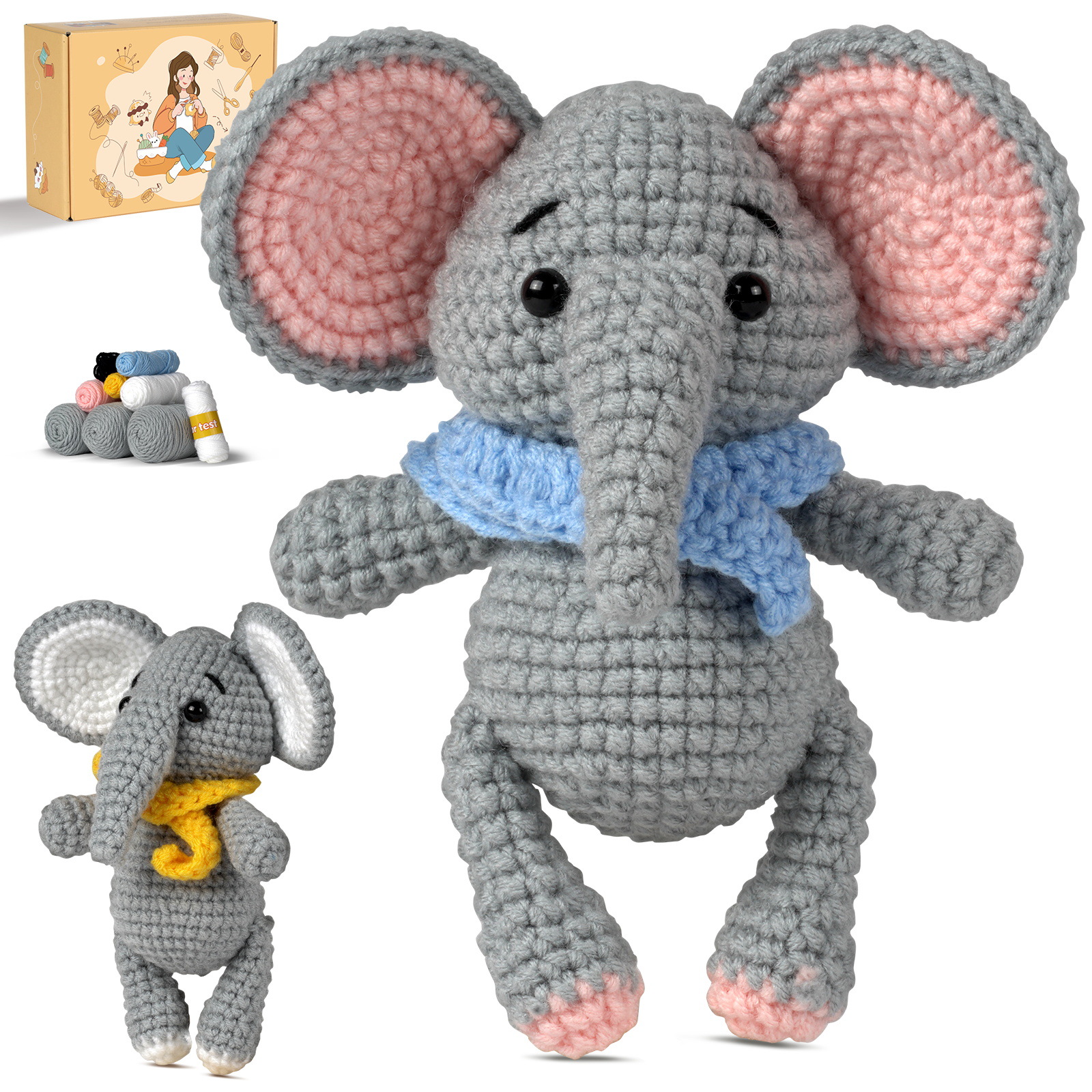 Elephant - Crochet Kit - LOLCrochet