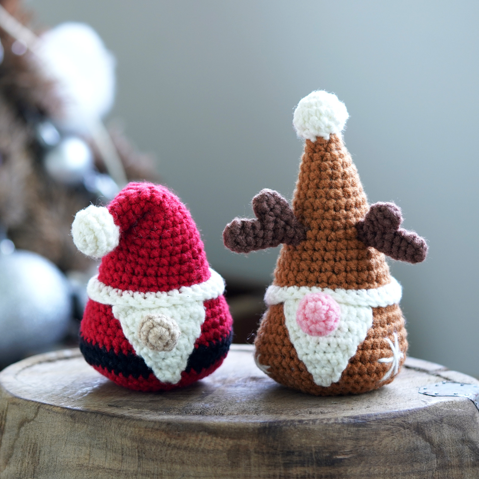Christmas Gnome And Elk - Crochet Kit - LOLCrochet