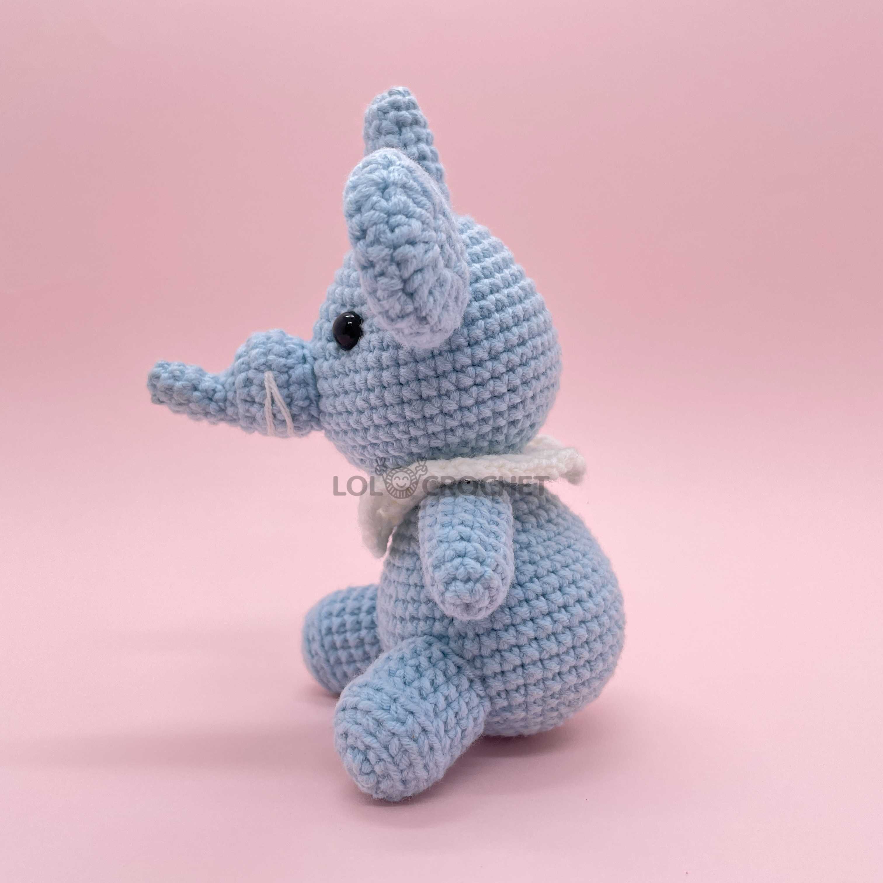 Blue Elephant - Crochet Kit - LOLCrochet
