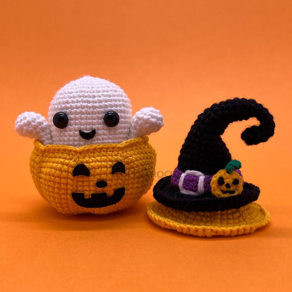Pumpkin Ghost - Crochet Kit - LOLCrochet