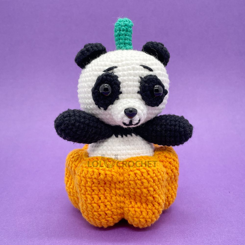 Pumpkin Panda - Crochet Kit - LOLCrochet