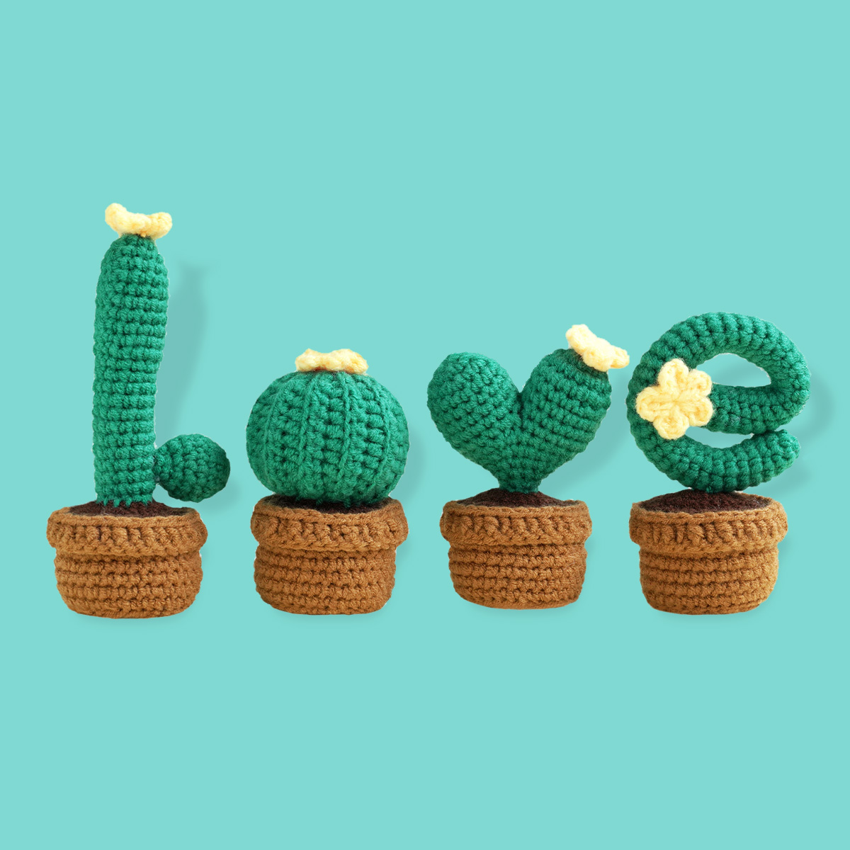 LOVE Cactus - Crochet Kit - LOLCrochet