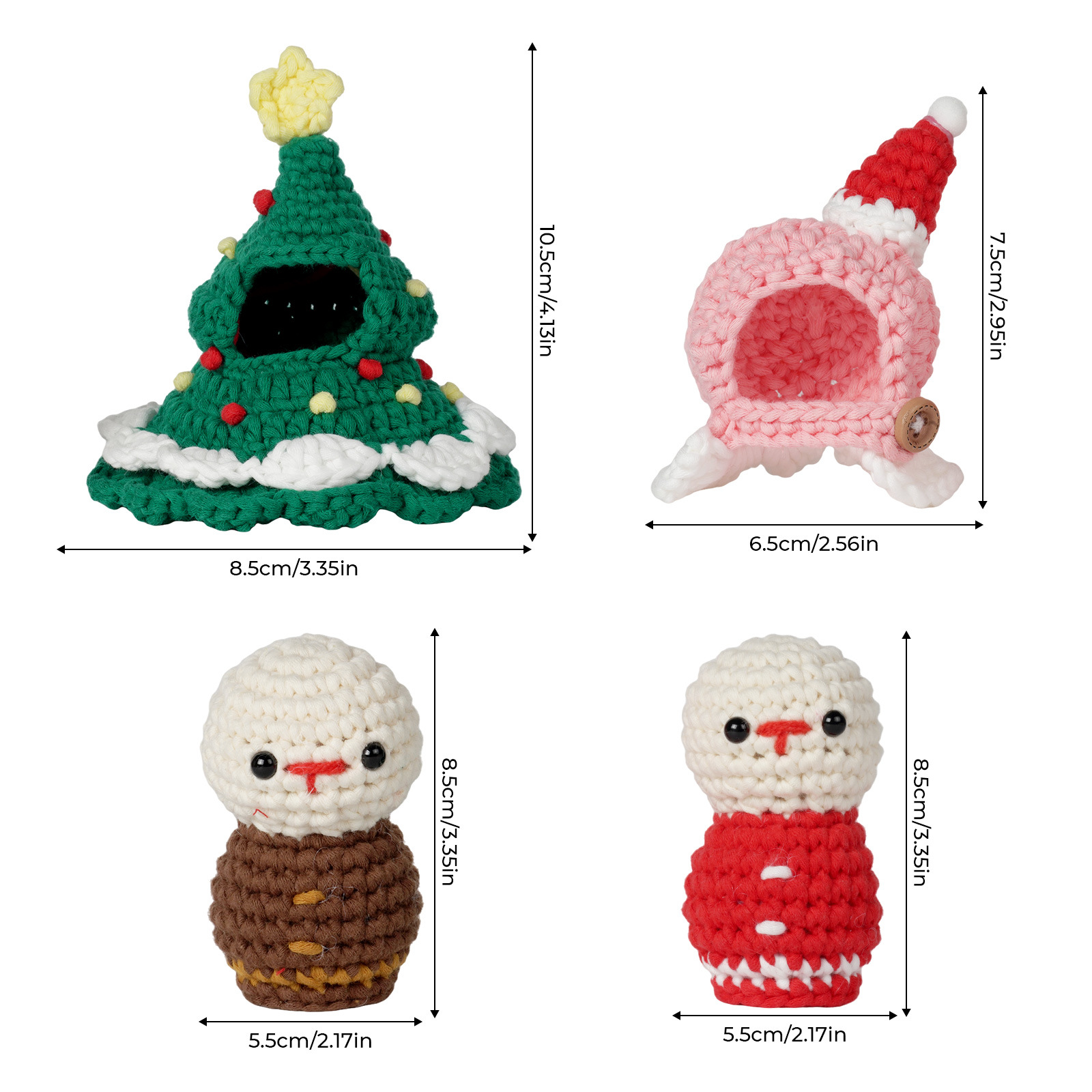 Christmas Dressup Dolls - Crochet Kit - LOLCrochet