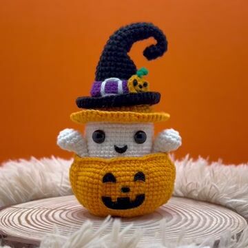 Pumpkin Ghost - Crochet Kit - LOLCrochet