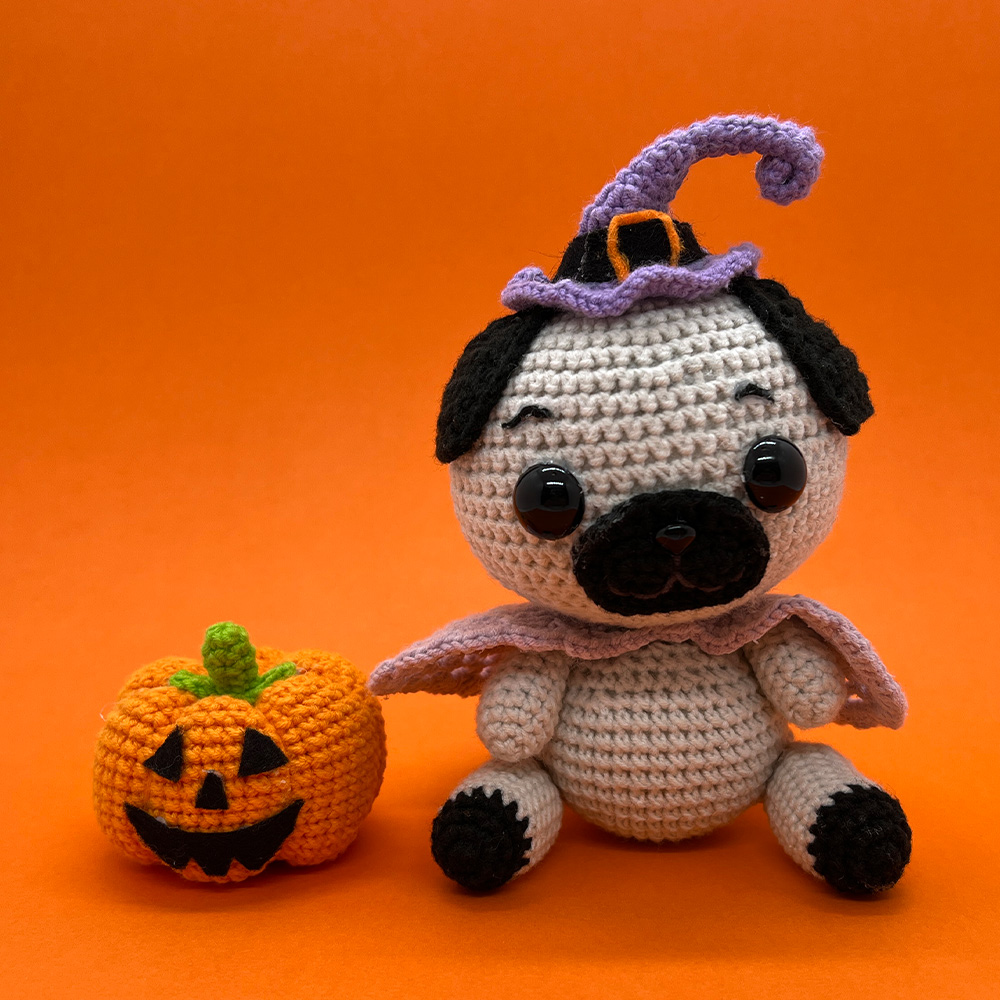 Halloween Pug - Crochet Kit - LOLCrochet