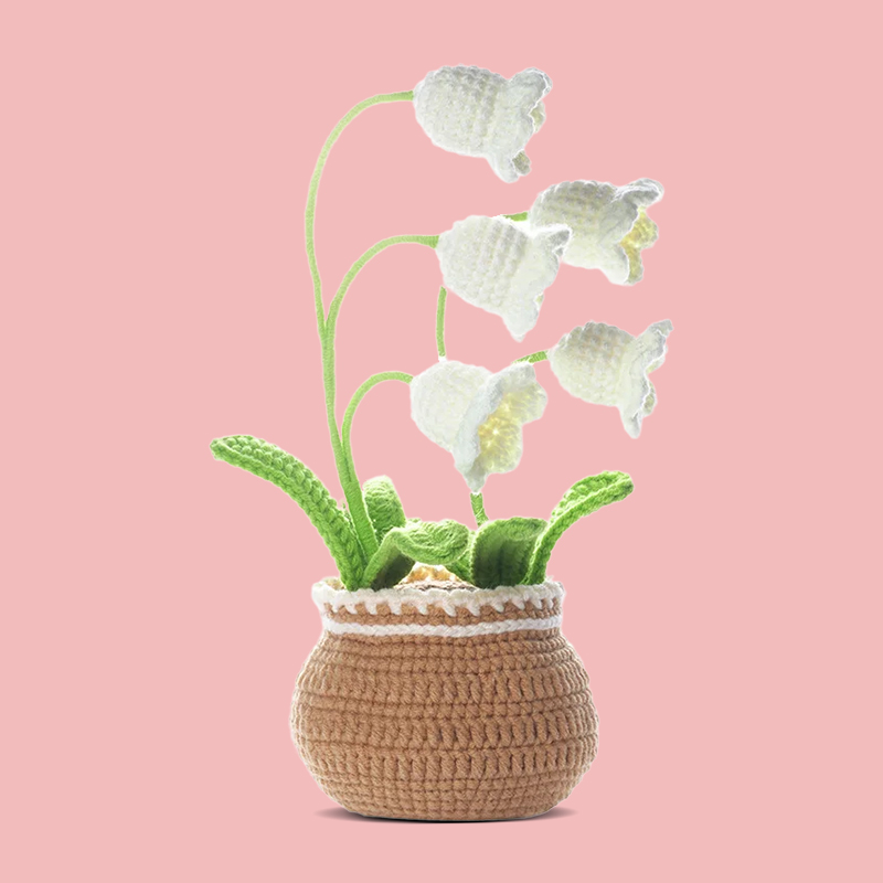 Lily Of The Valley Flower Pot - Crochet Kit - LOLCrochet