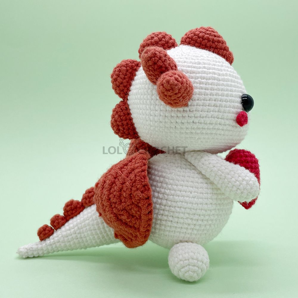 Red Love Dragon - Crochet Kit - LOLCrochet