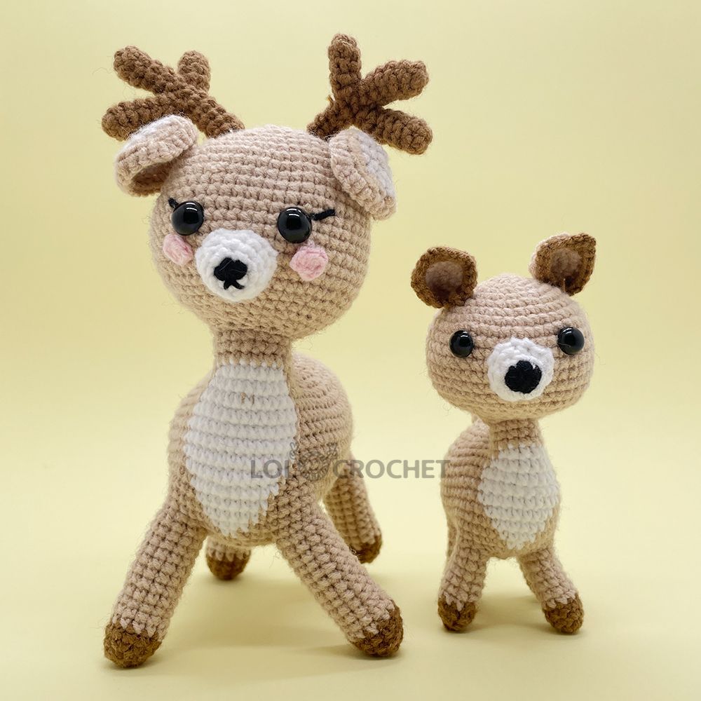 Two Deers - Crochet Kit - LOLCrochet