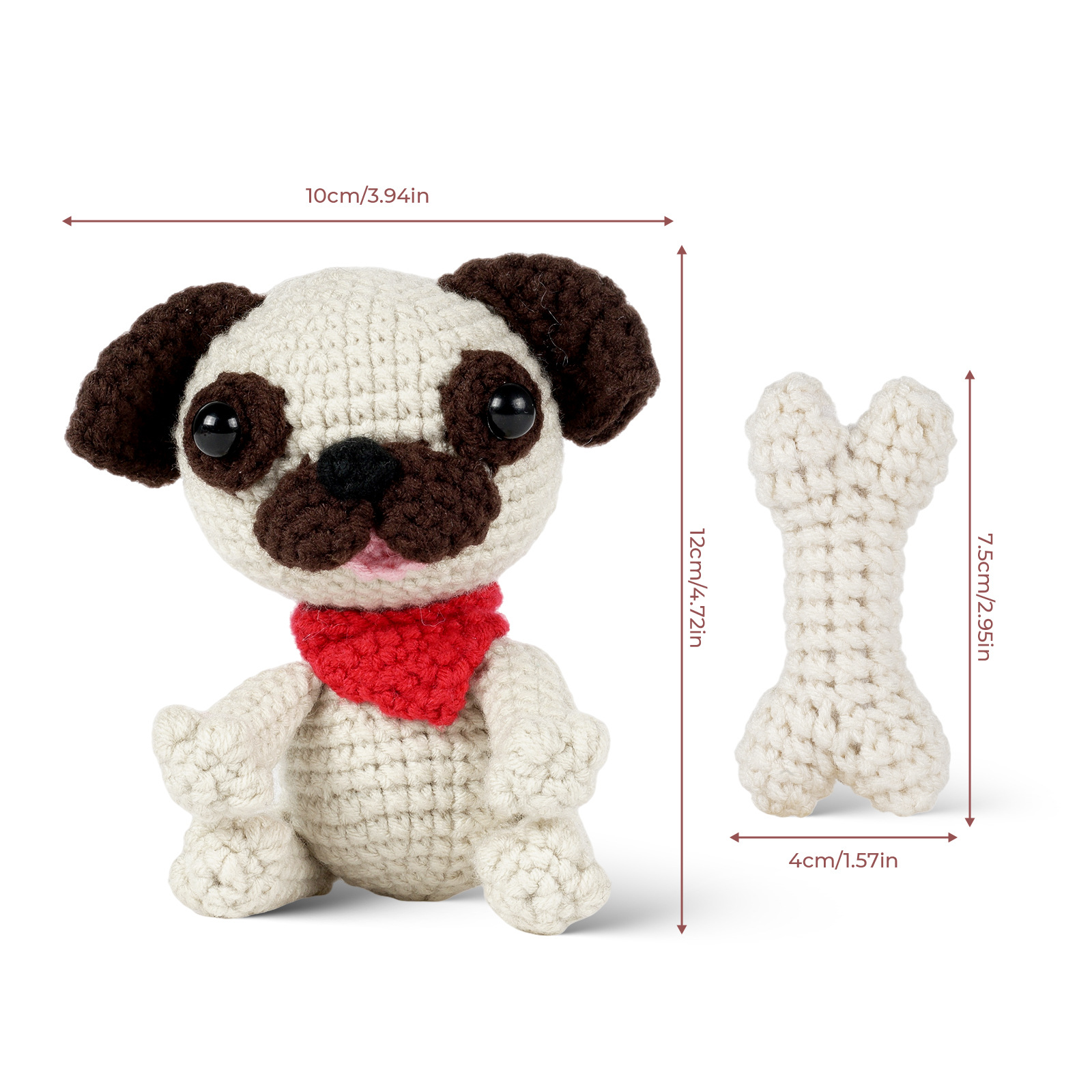 Pug - Crochet Kit - LOLCrochet
