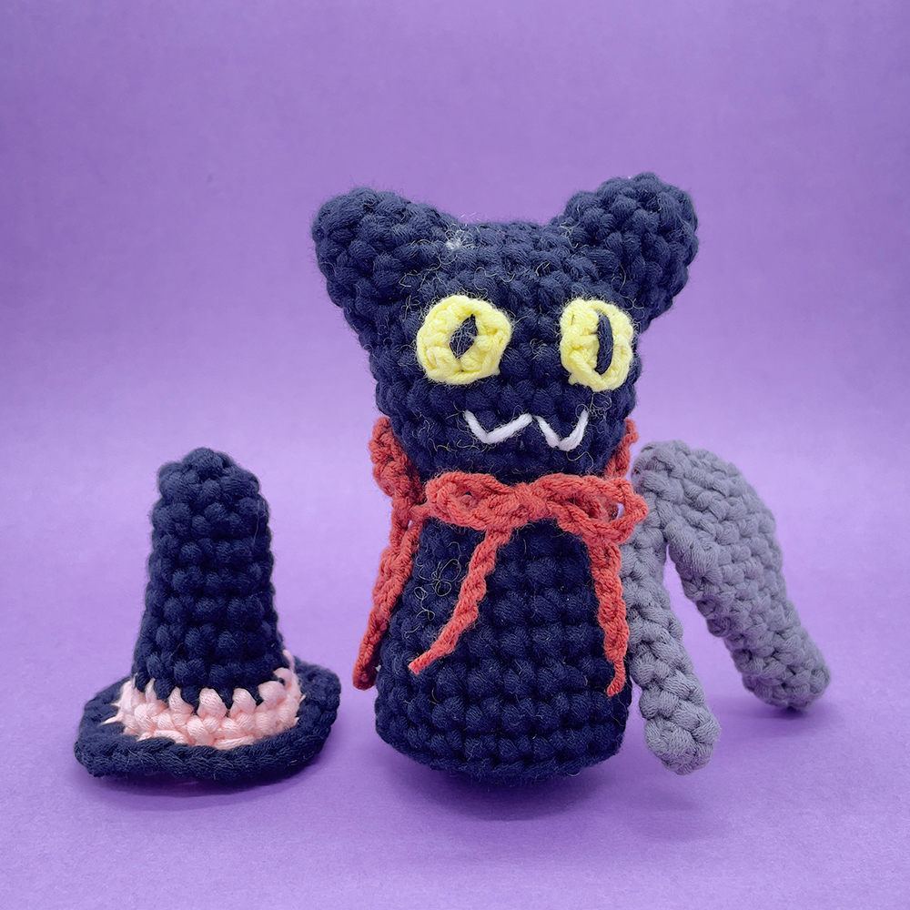 Halloween Black Cat - Crochet Kit - LOLCrochet