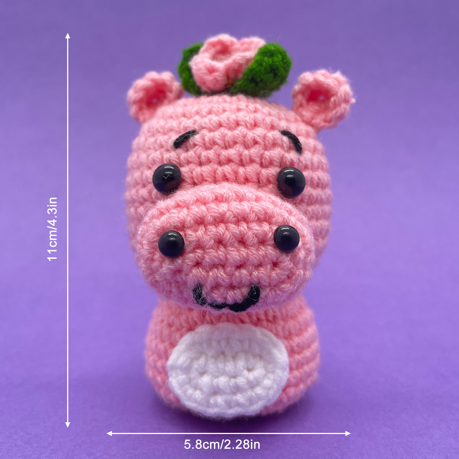 Hippo - Crochet Kit - LOLCrochet