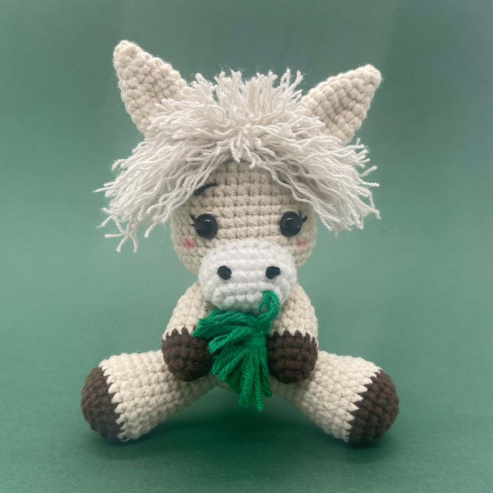 Grazing Donkey - Crochet Kit - LOLCrochet