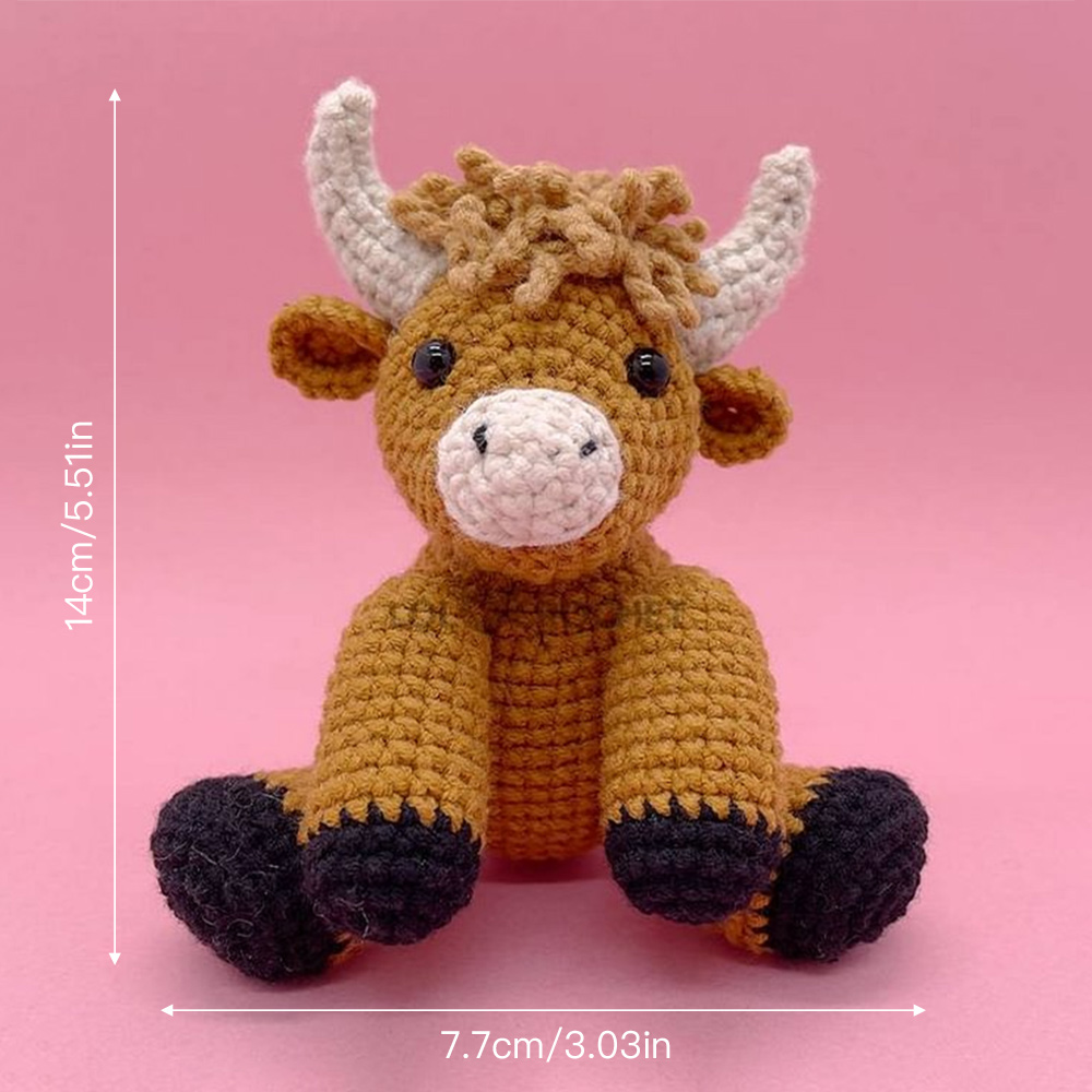 Highland Cow - Crochet Kit - LOLCrochet