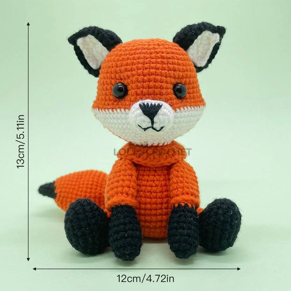 Clever Fox - Crochet Kit - LOLCrochet