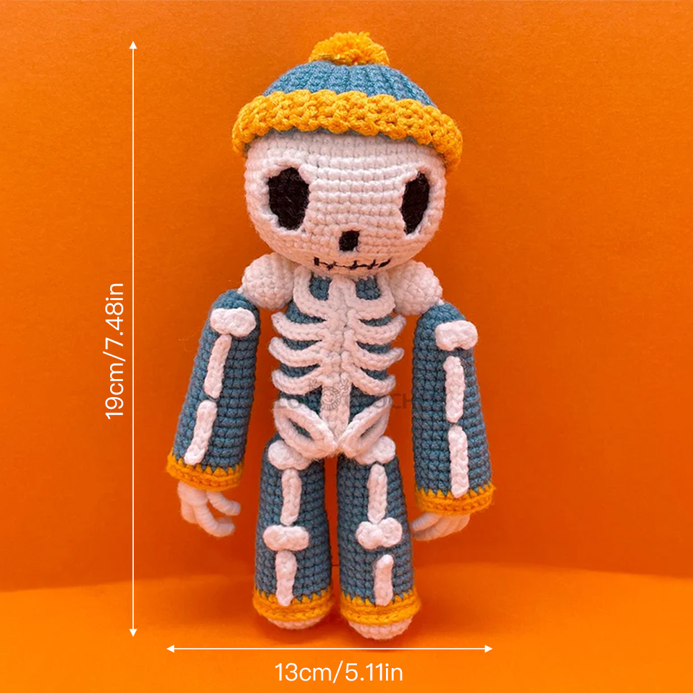 Halloween Human Skull  - Crochet Kit - LOLCrochet