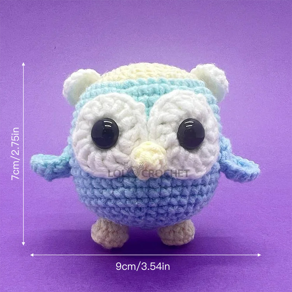 Colorful Owl - Crochet Kit - LOLCrochet