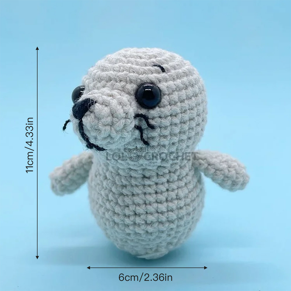 America Harbor Seal - Crochet Kit - LOLCrochet