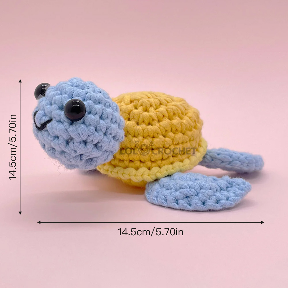 Colorful Sea Turtles - Crochet Kit - LOLCrochet