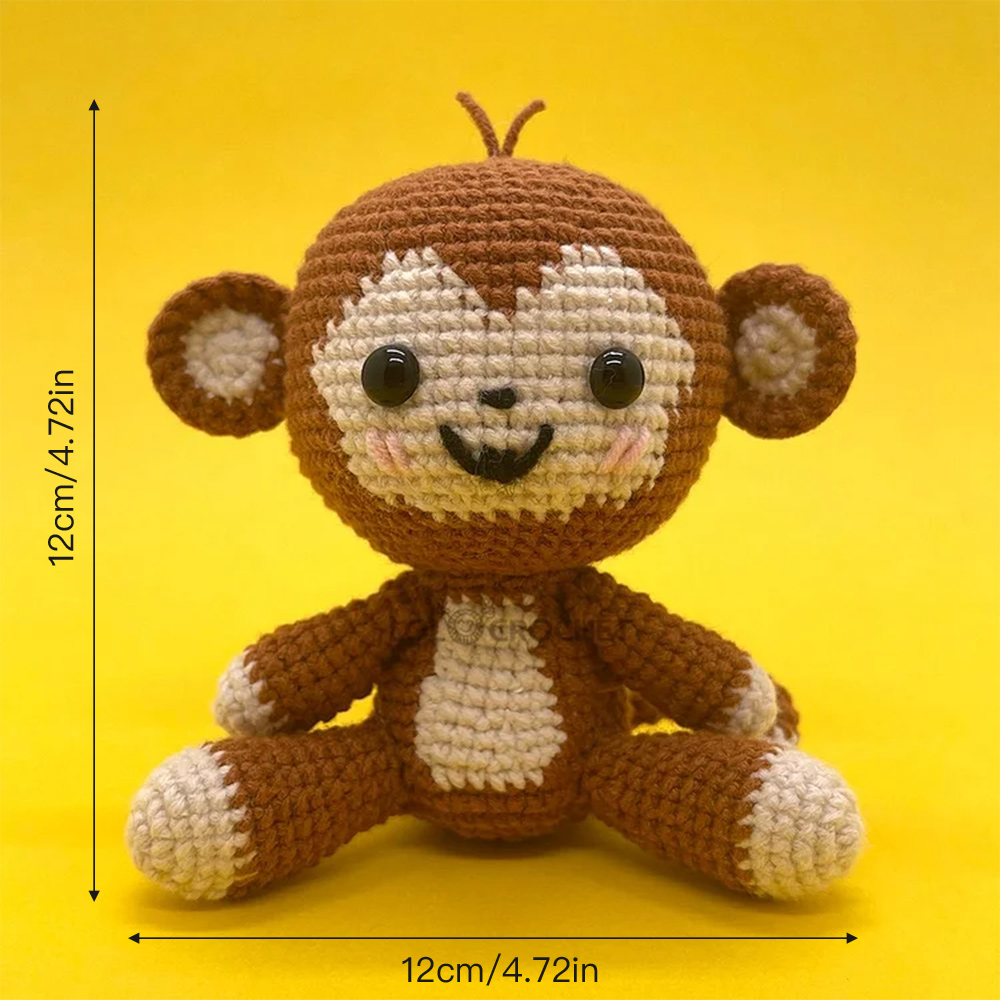 Cute Monkey - Crochet Kit - LOLCrochet
