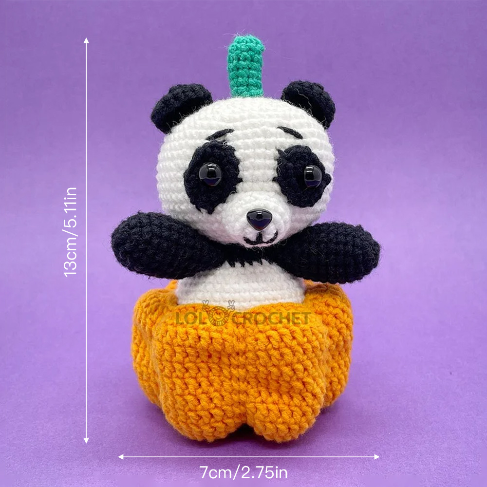 Pumpkin Panda - Crochet Kit - LOLCrochet