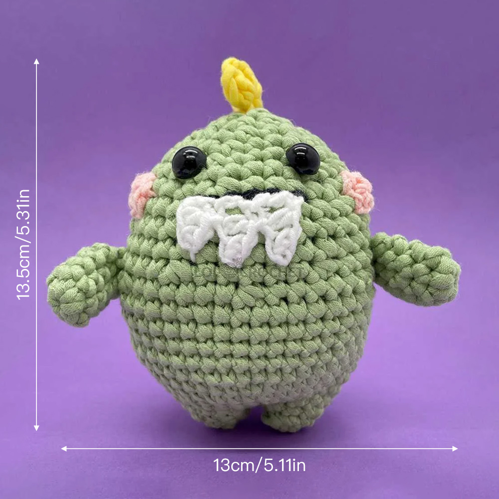 Gluttonous Dino - Crochet Kit - LOLCrochet