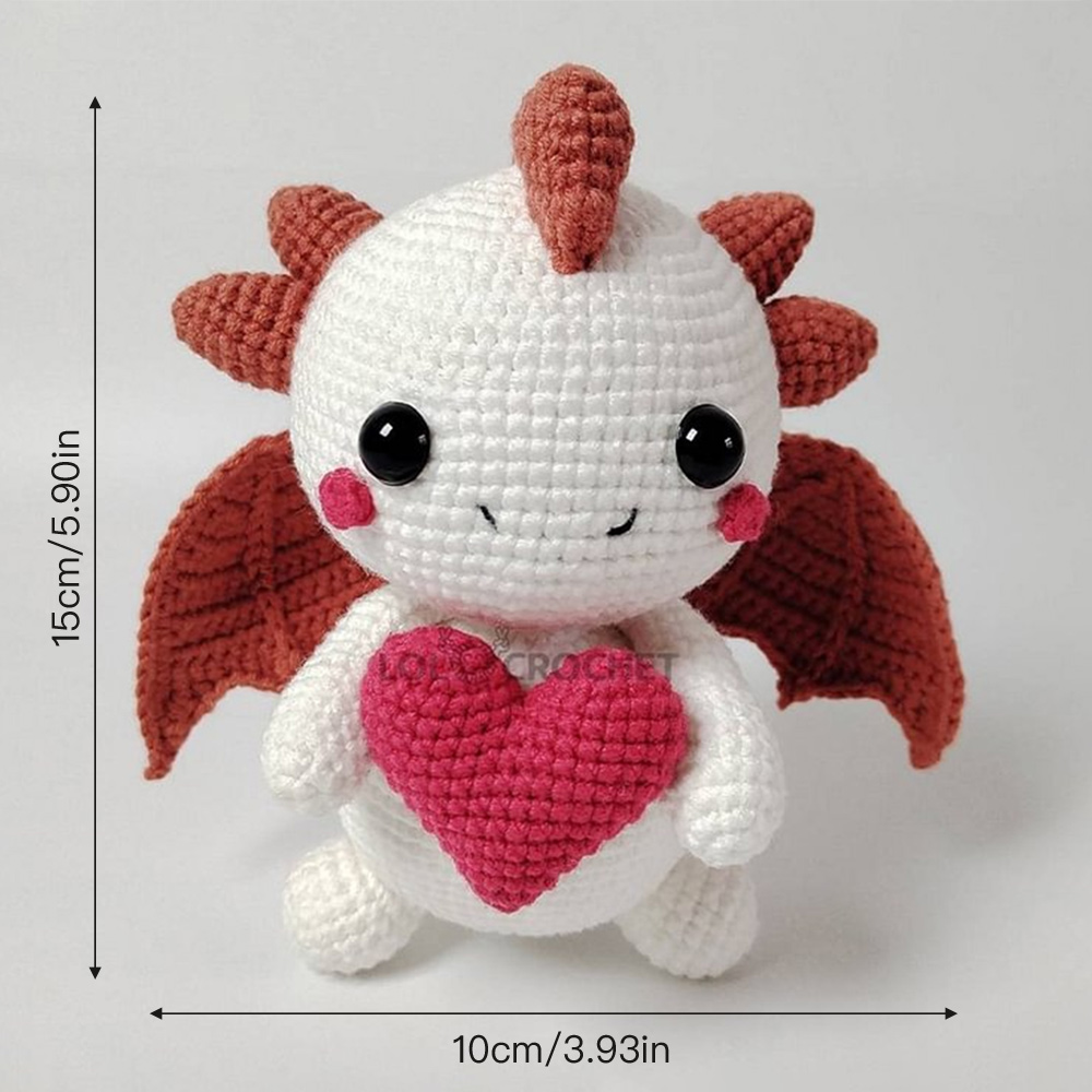 Red Love Dragon - Crochet Kit - LOLCrochet