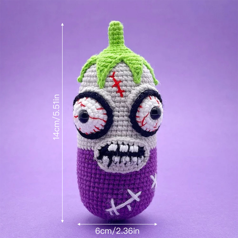 Zombie Vegetables 3-Piece Set - Crochet Kit - LOLCrochet