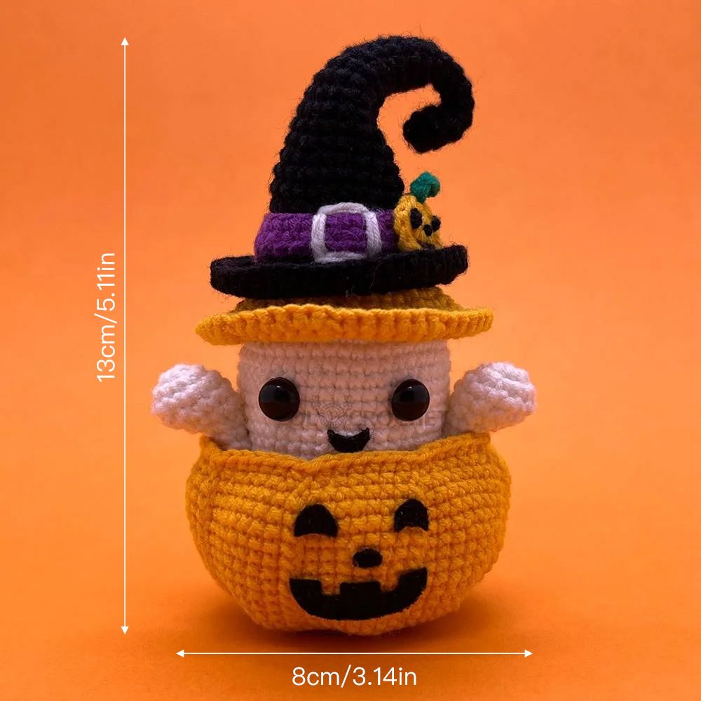 Pumpkin Ghost - Crochet Kit - LOLCrochet