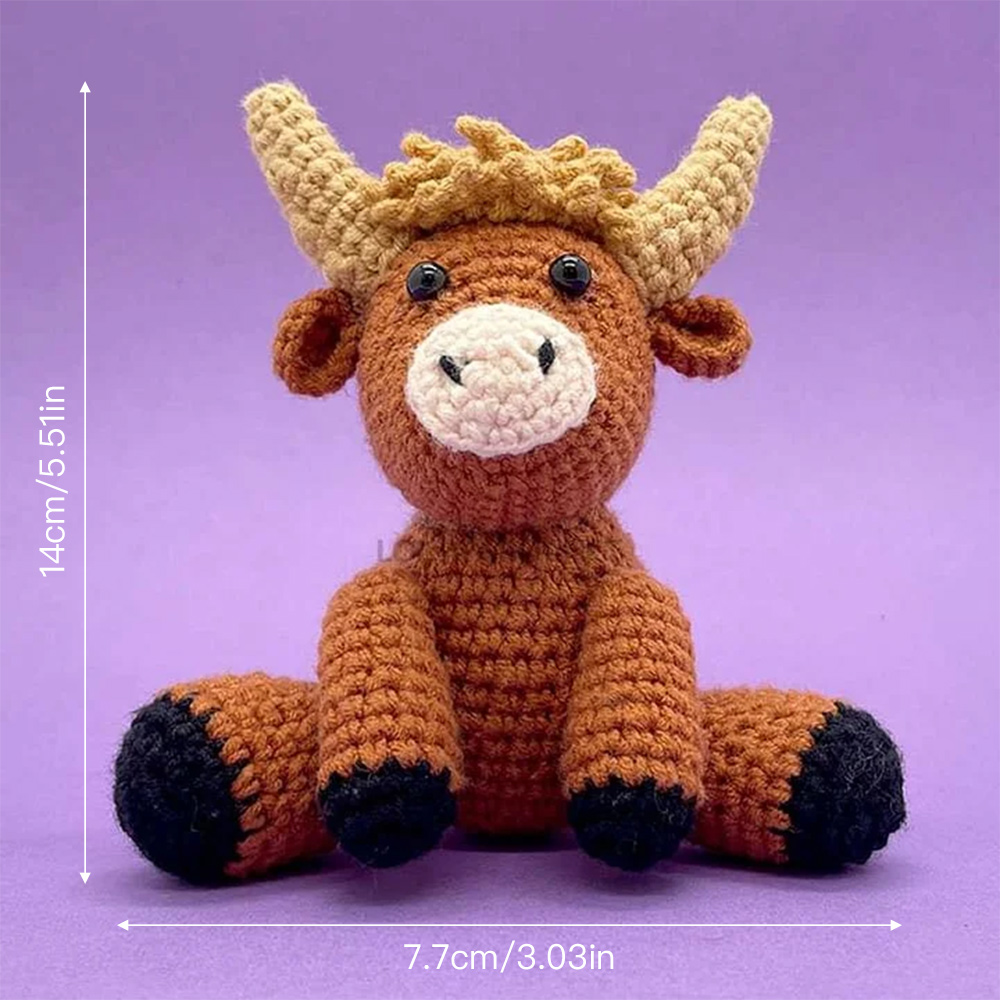 Highland Cow - Crochet Kit - LOLCrochet