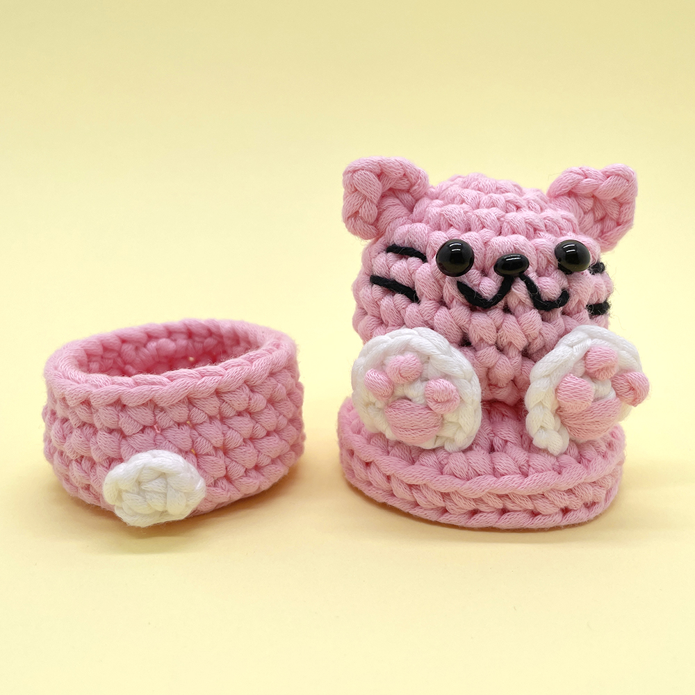 Cat Small Organizer - Crochet Kit - LOLCrochet