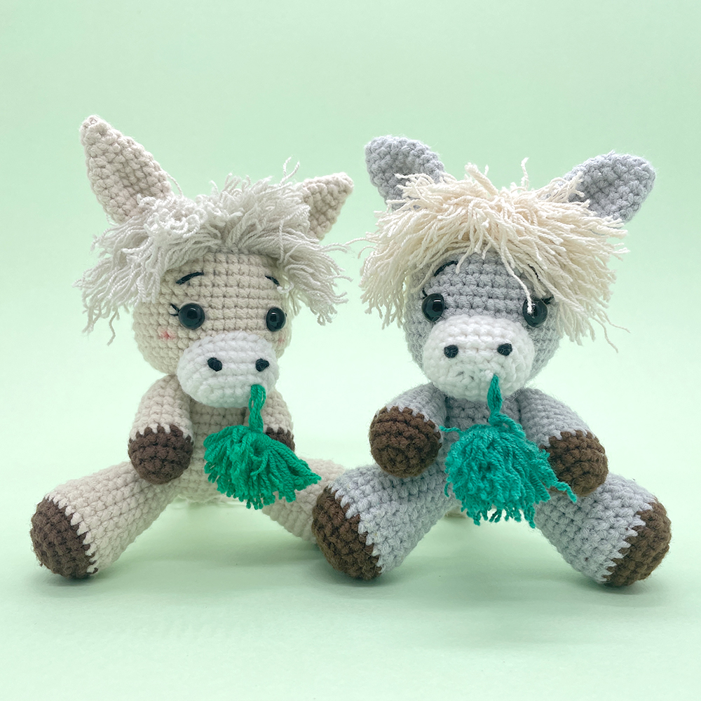 Grazing Donkey - Crochet Kit - LOLCrochet