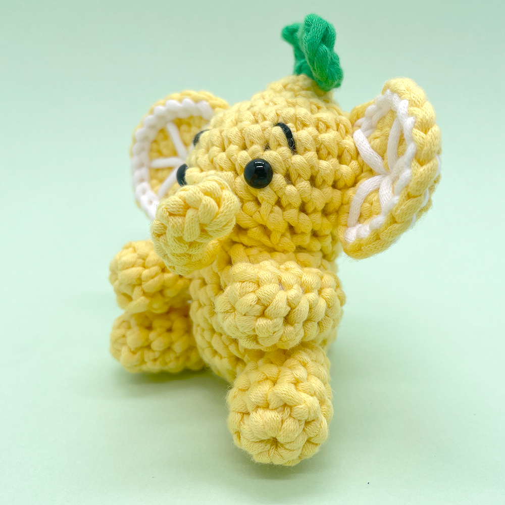 Lemon and Orange Elephant - Crochet Kit - LOLCrochet