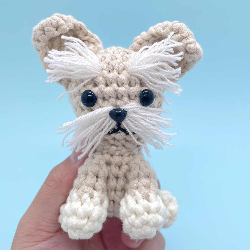 Cute Schnauzer Dog - Crochet Kit - LOLCrochet