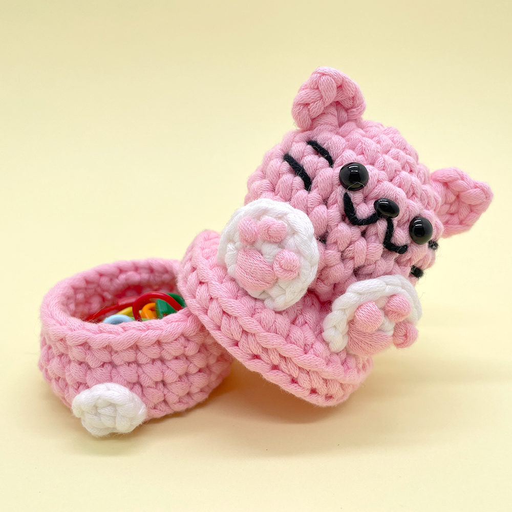Cat Small Organizer - Crochet Kit - LOLCrochet