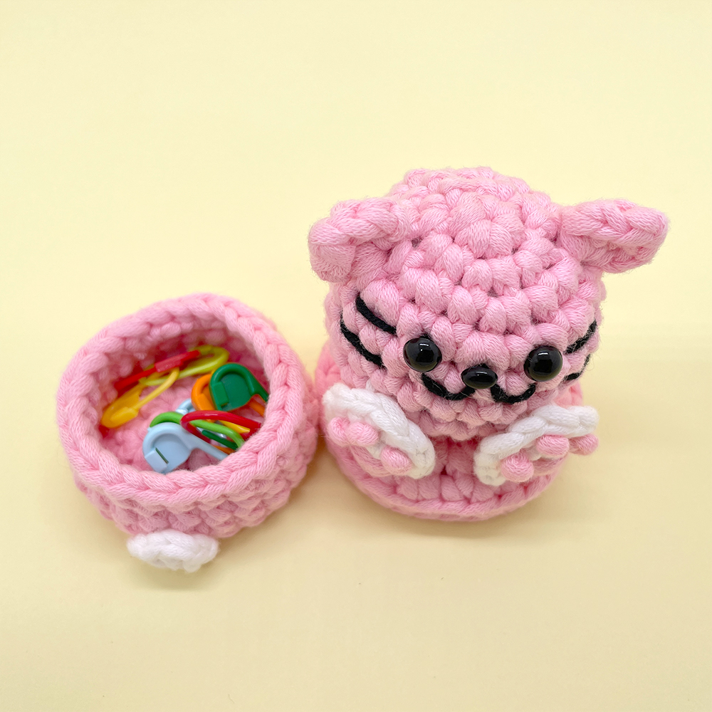 Cat Small Organizer - Crochet Kit - LOLCrochet