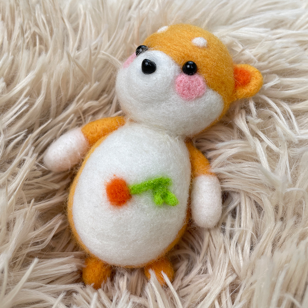 CherryPup Felt Animals Needle Felting Kit - PokeaFluffy