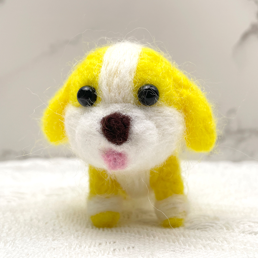 Pinkie Felt Animals Needle Felting Kit - PokeaFluffy