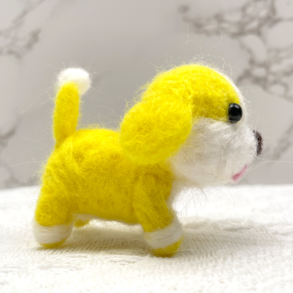 Pinkie Felt Animals Needle Felting Kit - PokeaFluffy