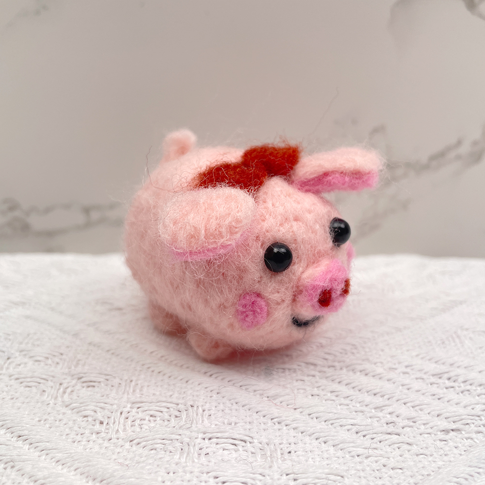 Puffball Felt Animals Needle Felting Kit - PokeaFluffy