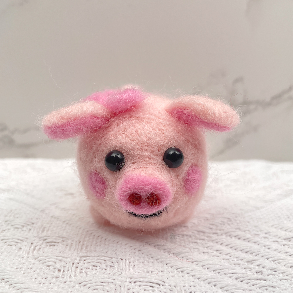 Puffball Felt Animals Needle Felting Kit - PokeaFluffy