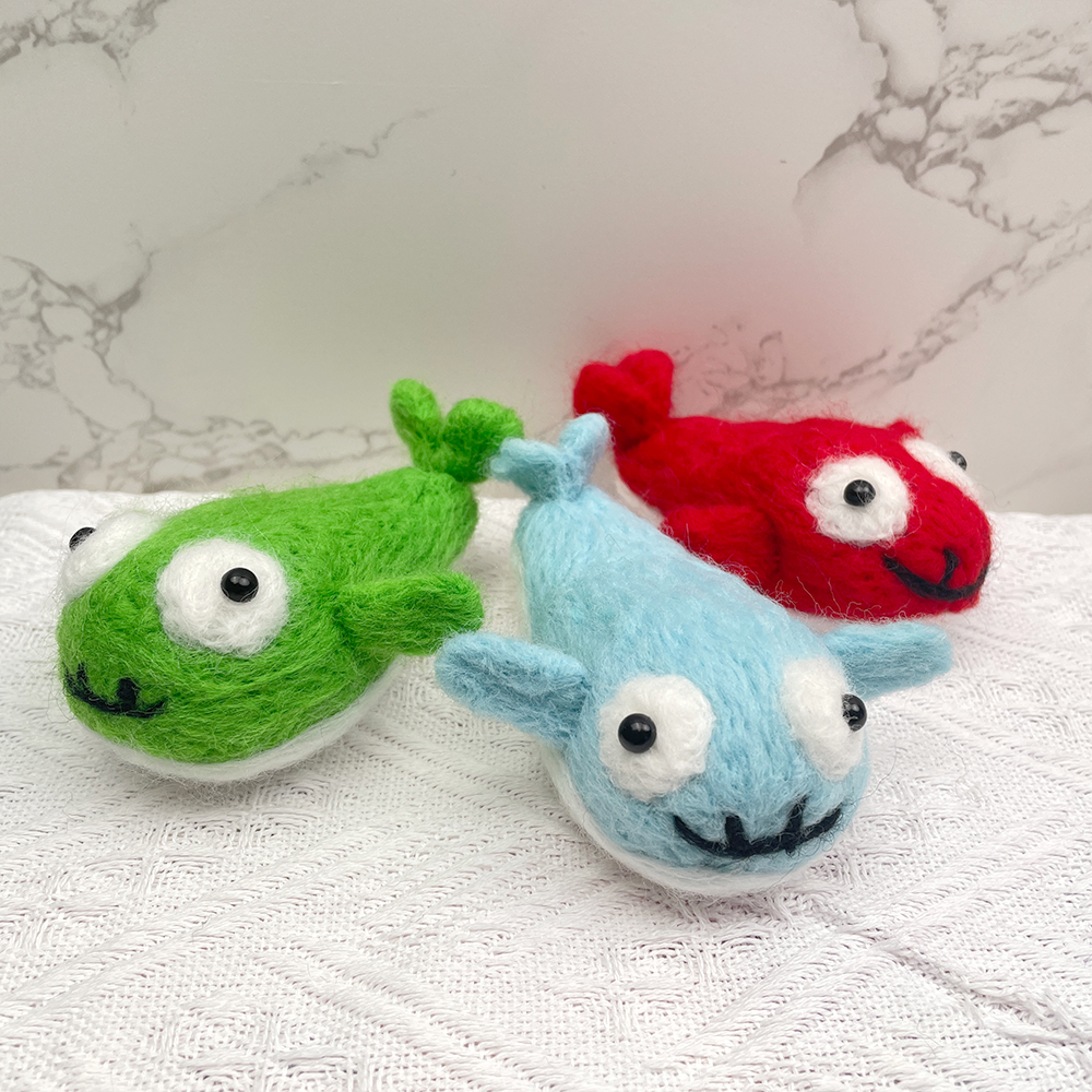 RubyFish Felt Animals Needle Felting Kit - PokeaFluffy