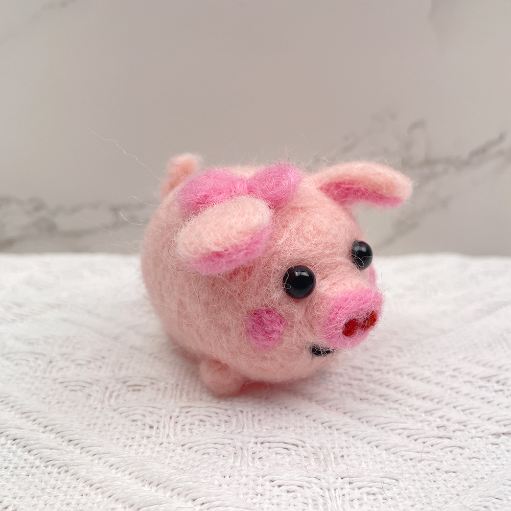 Puffball Felt Animals Needle Felting Kit - PokeaFluffy