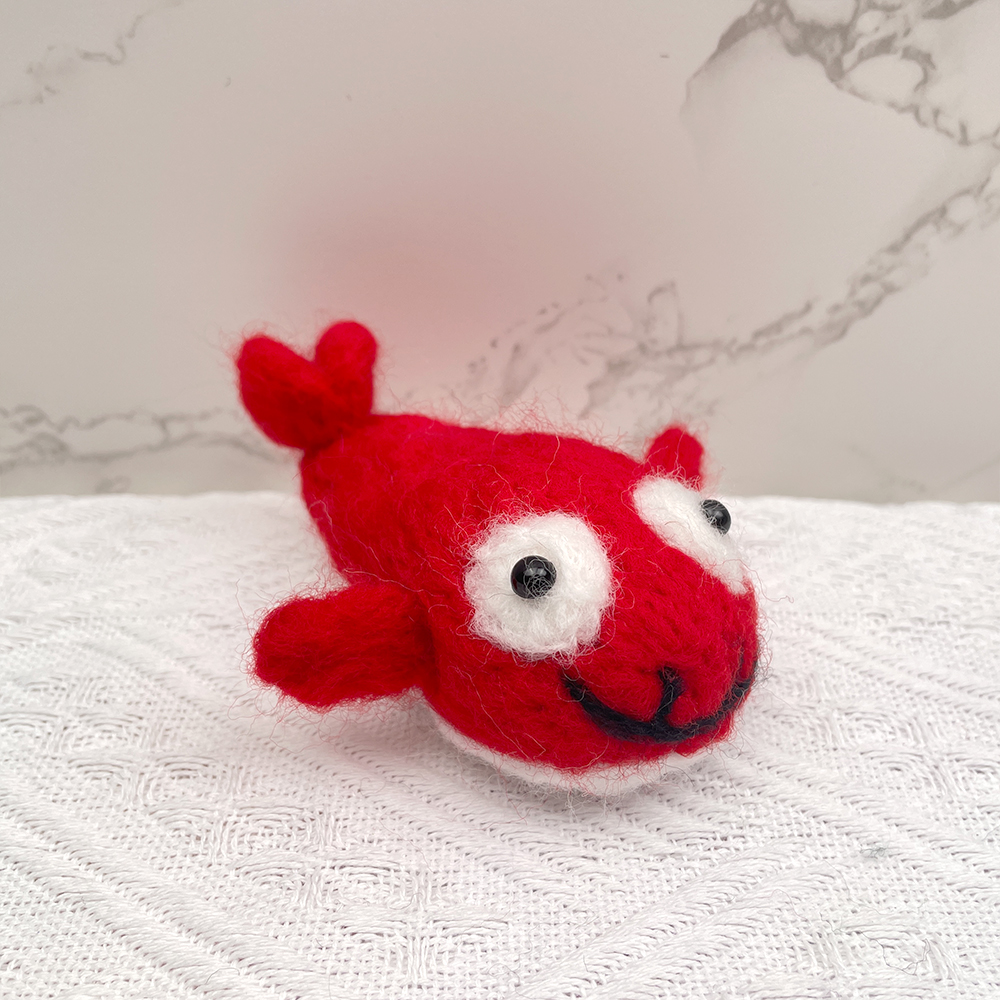 RubyFish Felt Animals Needle Felting Kit - PokeaFluffy